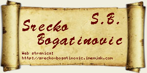 Srećko Bogatinović vizit kartica